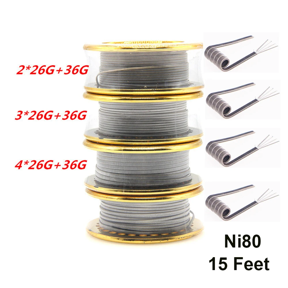 Ni80 Wire 26G 36GA 15 Feet Cla - огляд і ціна Clapton Wire Pre Built