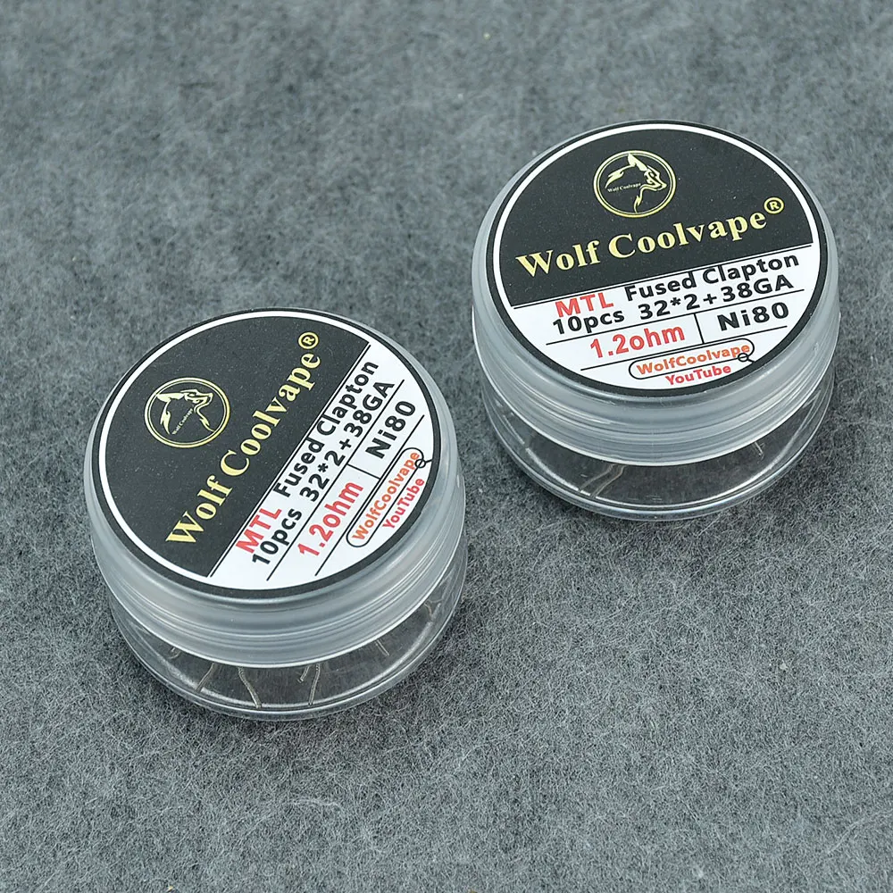 Wolfcoolvape NI80 Pre-Built He - огляд і ціна Clapton Wire Pre Built