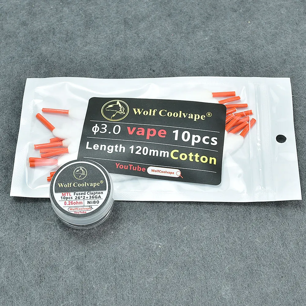 Wolfcoolvape NI80 Pre-Built He - огляд і ціна Clapton Wire Pre Built